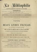 La Bibliophilie : n°9, pp. 1a