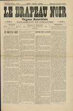 LE DRAPEAU NOIR : n°9, pp. 1