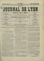 PETIT JOURNAL DE LYON : n°3, pp. 1